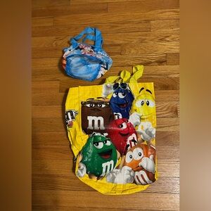 M&M Tote Bag and mini Disney on ice tote bag